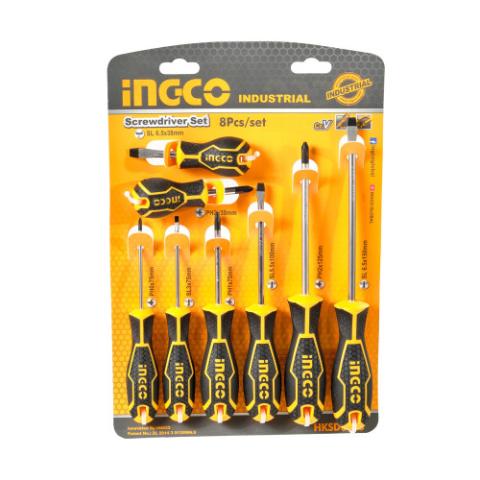 Набір викруток 8 шт. INGCO INDUSTRIAL Набір викруток 8 шт. INGCO INDUSTRIAL