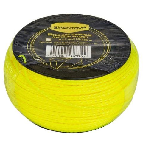 Ліска для тримерів у бухті Кентавр (кручений квадрат) 2,7 мм × 3LB (256 м) Ліска для тримерів у бухті Кентавр (кручений квадрат) 2,7 мм × 3LB (256 м)