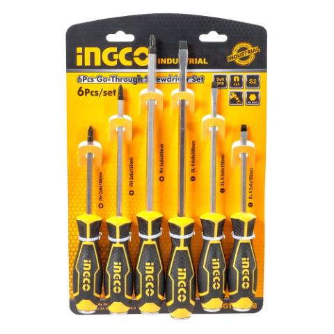 Набір ударних викруток 6 шт INGCO INDUSTRIAL Набір ударних викруток 6 шт INGCO INDUSTRIAL