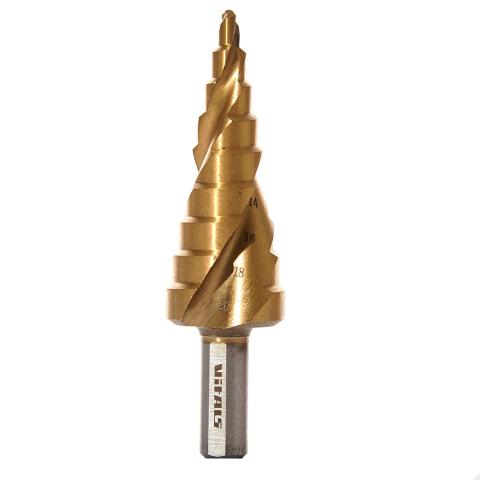 Свердло ступеневе спіральне 4–20 мм Vitals Master Свердло ступеневе спіральне 4–20 мм Vitals Master