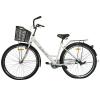 Велосипед SPARK CITY LIRA (колеса - 28", сталева рама - 18") з кошиком молочний