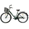 Велосипед SPARK CITY LIRA (колеса - 28", сталева рама - 18") із кошиком зелений