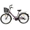 Велосипед SPARK CITY LIRA (колеса - 26", сталева рама - 17") з кошиком сливовий