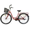 Велосипед SPARK CITY SOLA (колеса - 28", сталева рама - 18") із кошиком яскраво-червоний