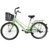 Велосипед SPARK CITY MIRA (колеса - 26", сталева рама - 17") з кошиком світло-салатовий