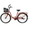 Велосипед SPARK CITY SOLA (колеса - 28", сталева рама - 18") з кошиком темно-вишневий