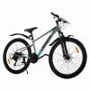 Велосипед SPARK VIBE (колеса - 27,5", сталева рама - 15") сірий з бірюзовим