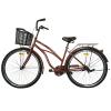 Велосипед SPARK CITY VISTA (колеса - 28", сталева рама - 18") з кошиком темно-бордовий
