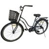 Велосипед SPARK CITY AURA (колеса - 26", сталева рама - 17") з кошиком графітово-синій