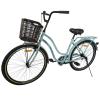 Велосипед SPARK CITY AURA (колеса - 26", сталева рама - 17") з кошиком світло-м`ятний