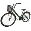 Велосипед SPARK CITY LIRA (колеса - 28", сталева рама - 18") із кошиком зелений