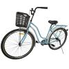 Велосипед SPARK CITY AURA (колеса - 28", сталева рама - 18") з кошиком блакитний