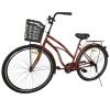 Велосипед SPARK CITY VISTA (колеса - 28", сталева рама - 18") з кошиком темно-бордовий