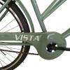 Велосипед SPARK CITY VISTA (колеса - 26", сталева рама - 17") з оливковим кошиком
