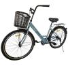 Велосипед SPARK CITY LIRA (колеса - 26", сталева рама - 17") з кошиком сіро-блакитний
