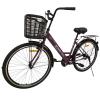 Велосипед SPARK CITY LIRA (колеса - 26", сталева рама - 17") з кошиком сливовий