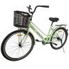 Велосипед SPARK CITY MIRA (колеса - 26", сталева рама - 17") з кошиком світло-салатовий