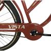 Велосипед SPARK CITY VISTA (колеса - 28", сталева рама - 18") з кошиком темно-бордовий