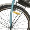 Велосипед SPARK CITY AURA (колеса - 28", сталева рама - 18") з кошиком блакитний